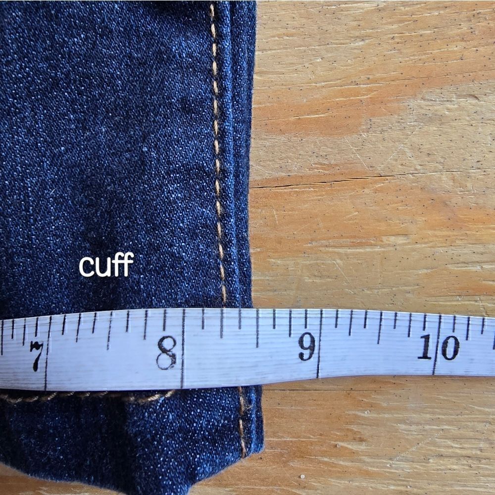 Signature by Levi Strauss Capris Size 14 Dark Blue Denim #JEA13 - Picture 12 of 15
